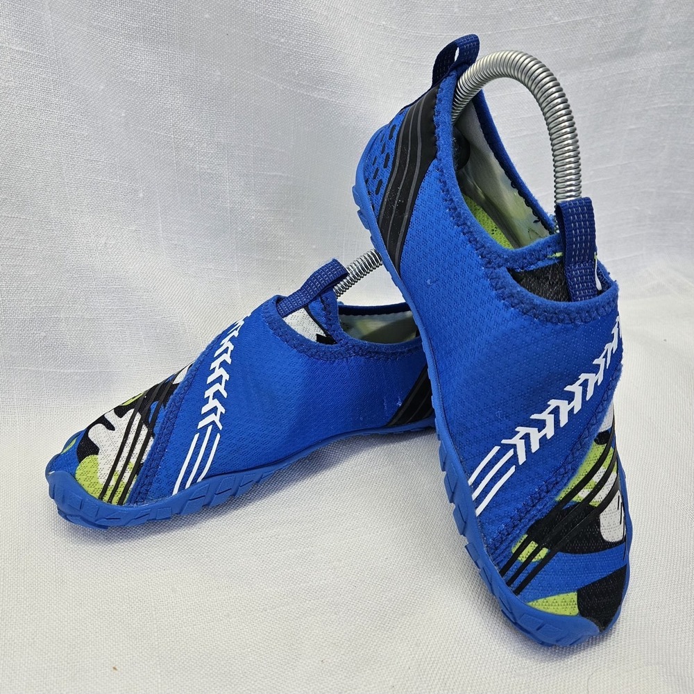UBFEN Water Shoes Kids Sz 3 35 Blue Camo Aqua‎ Socks Beach Pool Swim Barefoot
